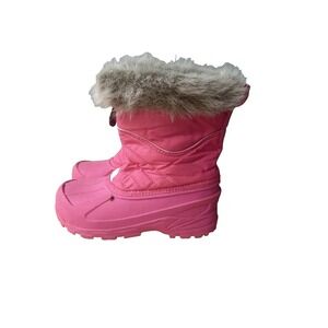 C9 Champion Toddler Girl's Thermolite -SZ 3‎ Pink Faux Fur Trim Winter Boots